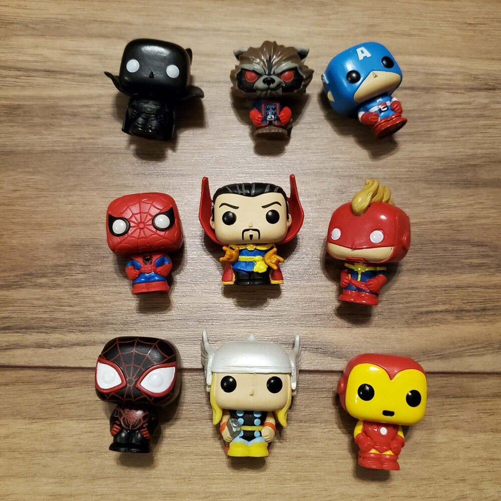 Funko‎ Marvel Pocket Pop 9 Piece Mini Figures Lot